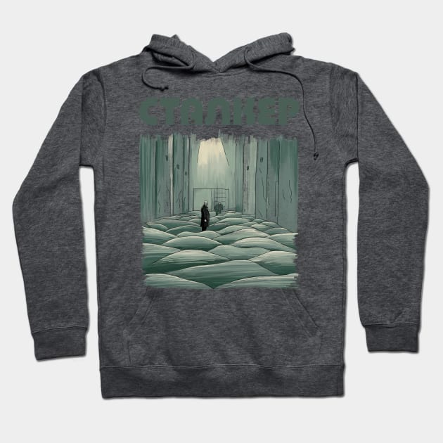 Andrei Tarkovsky´s Stalker Scene Illustration Hoodie by burrotees